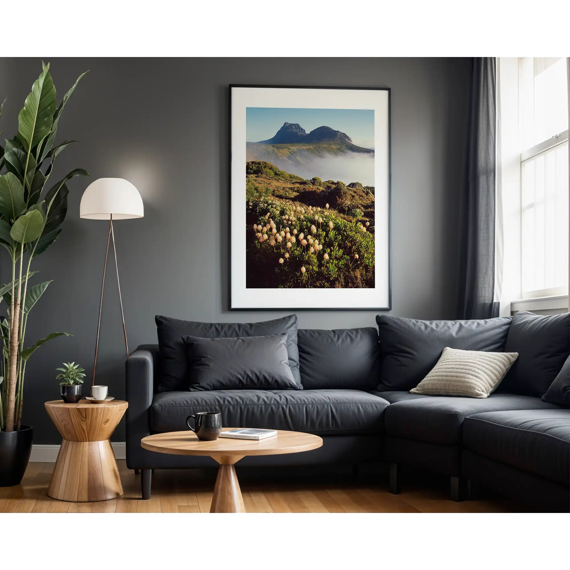 Morning mist in Cradle Cirque, Cradle Mountain, Tasmania by Peter Dombrovskis