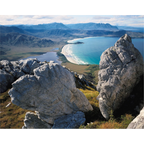 Cox Bight from New Harbour Range, southwest Tasmania by Peter Dombrovskis