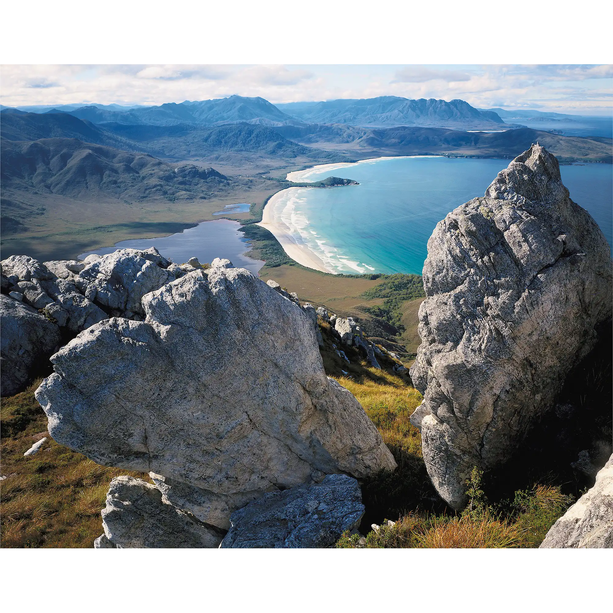 Cox Bight from New Harbour Range, southwest Tasmania by Peter Dombrovskis