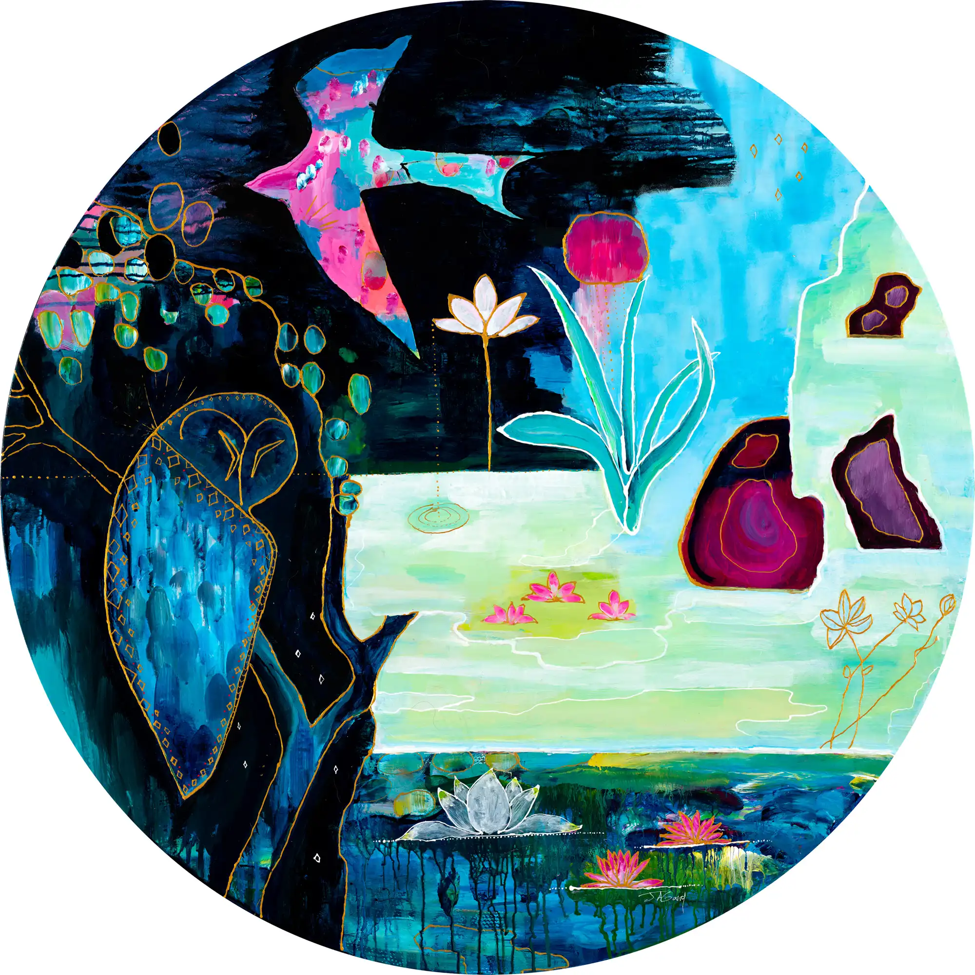 Night flight by Julia Garry