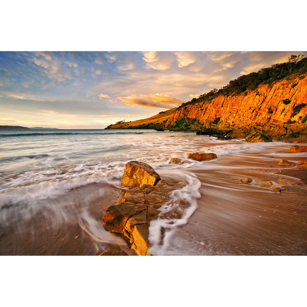 Sunrise, Clifton Beach, Tasmania by Dennis Harding