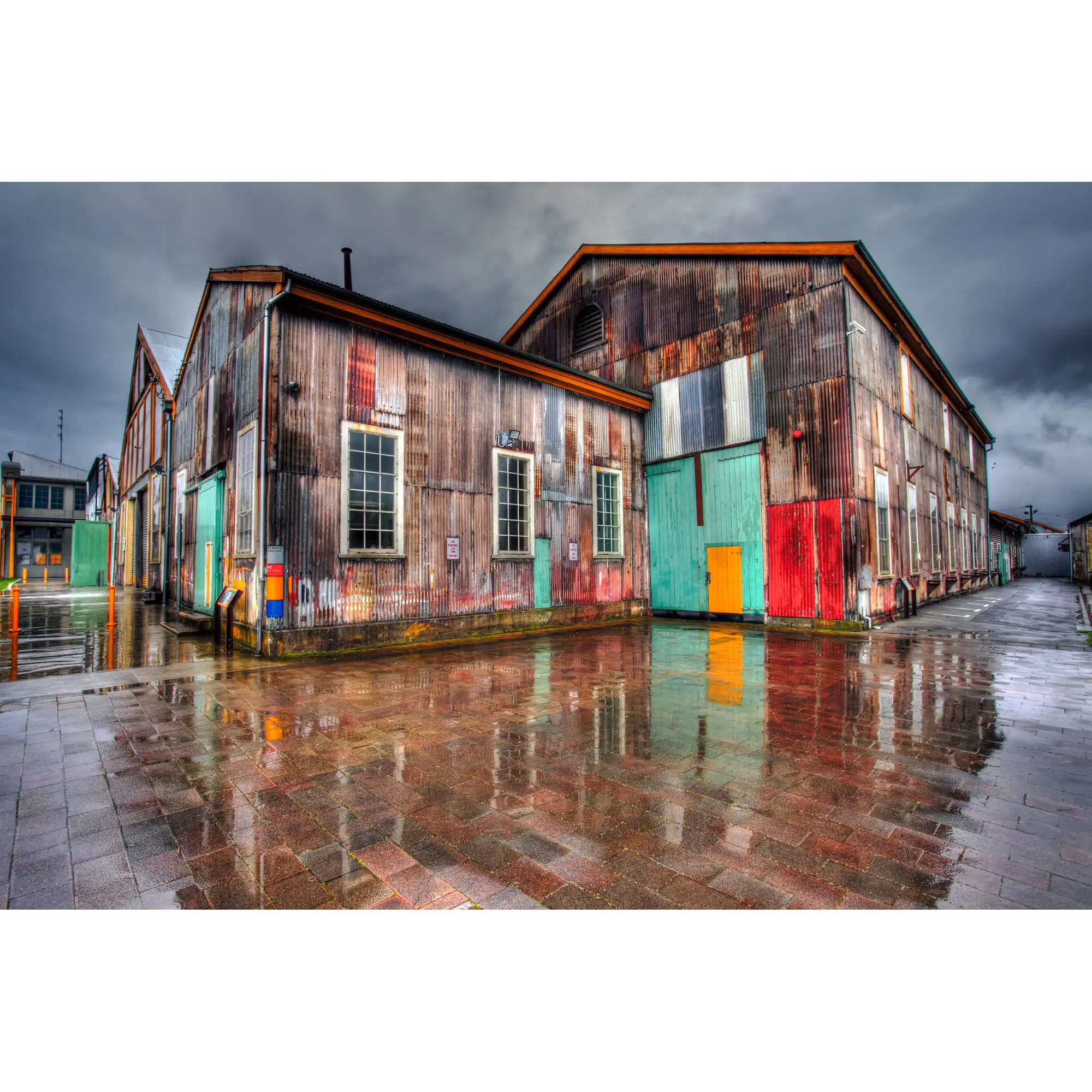 Tram sheds, Inveresk Precinct, Launceston Tasmania by Dennis Harding