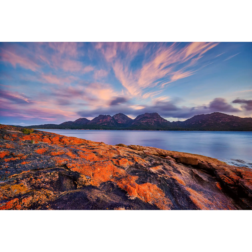 The Hazards at sunset by Dennis Harding