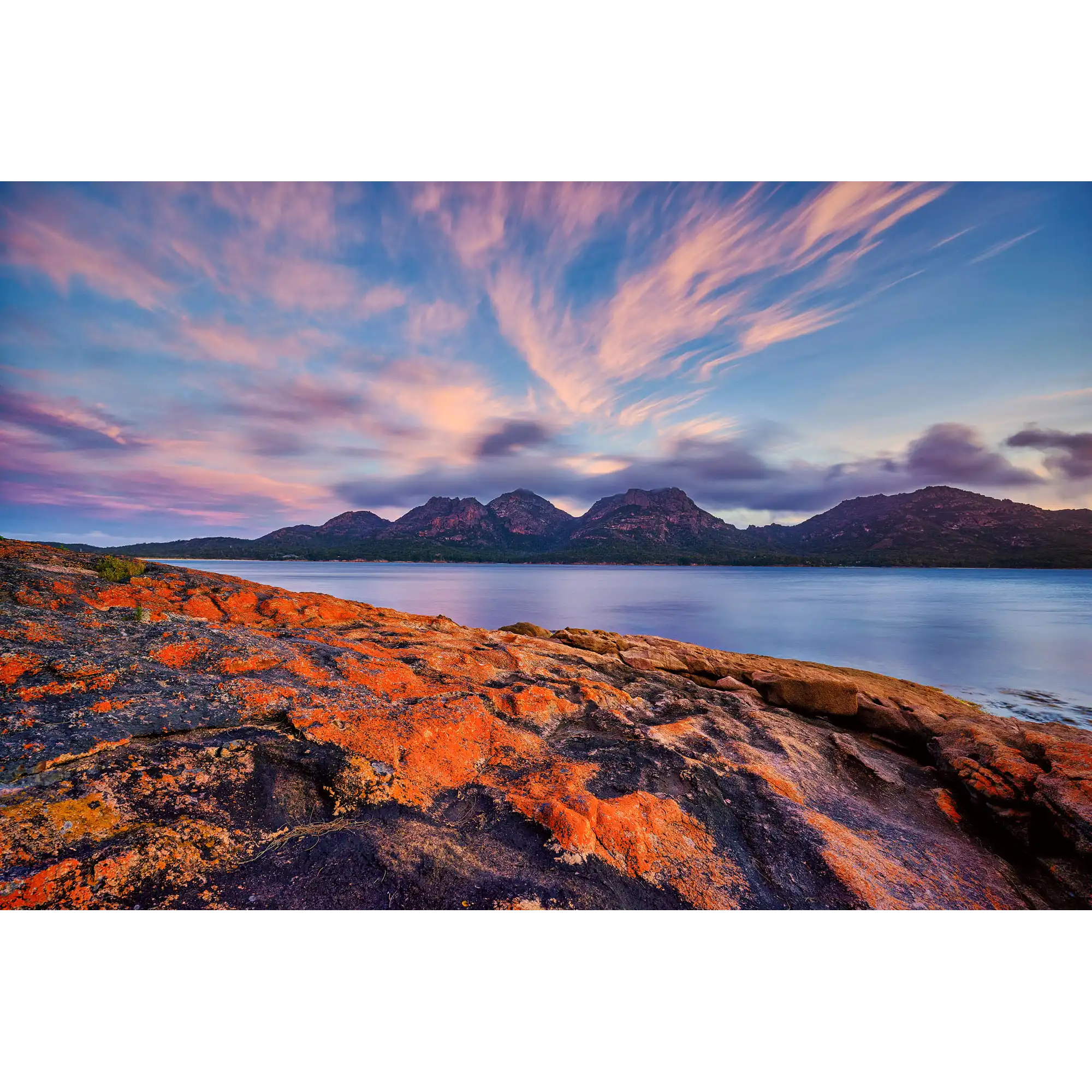 The Hazards at sunset by Dennis Harding
