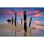 Old Pier at sunset, Bridport, Tasmania by Dennis Harding