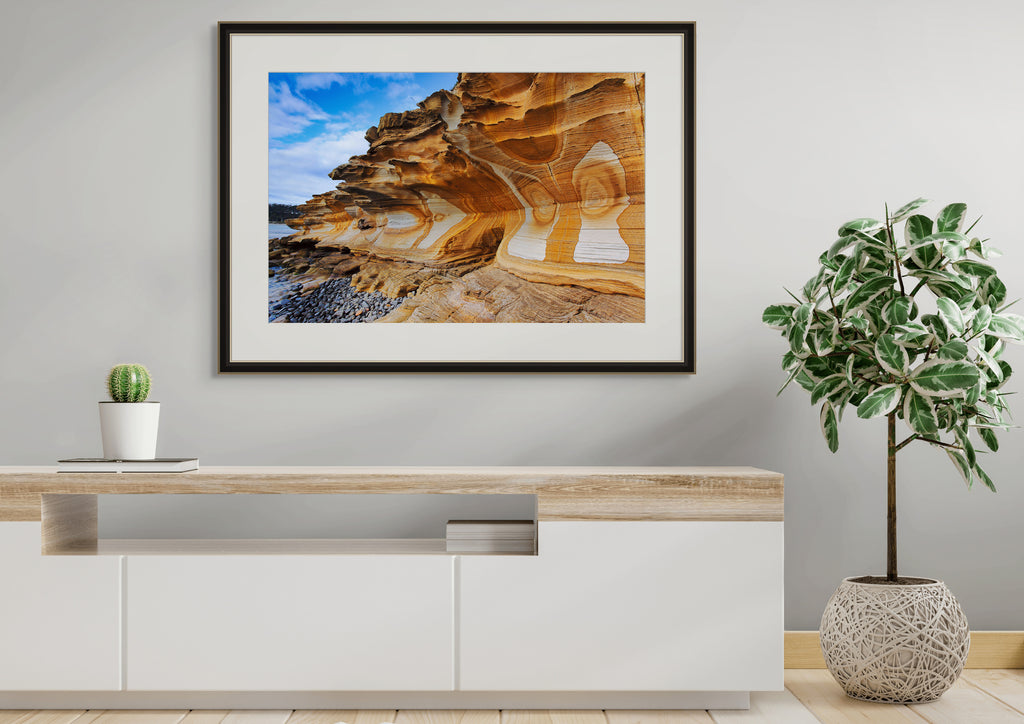 Painted Cliffs, Maria Island National Park by Dennis Harding