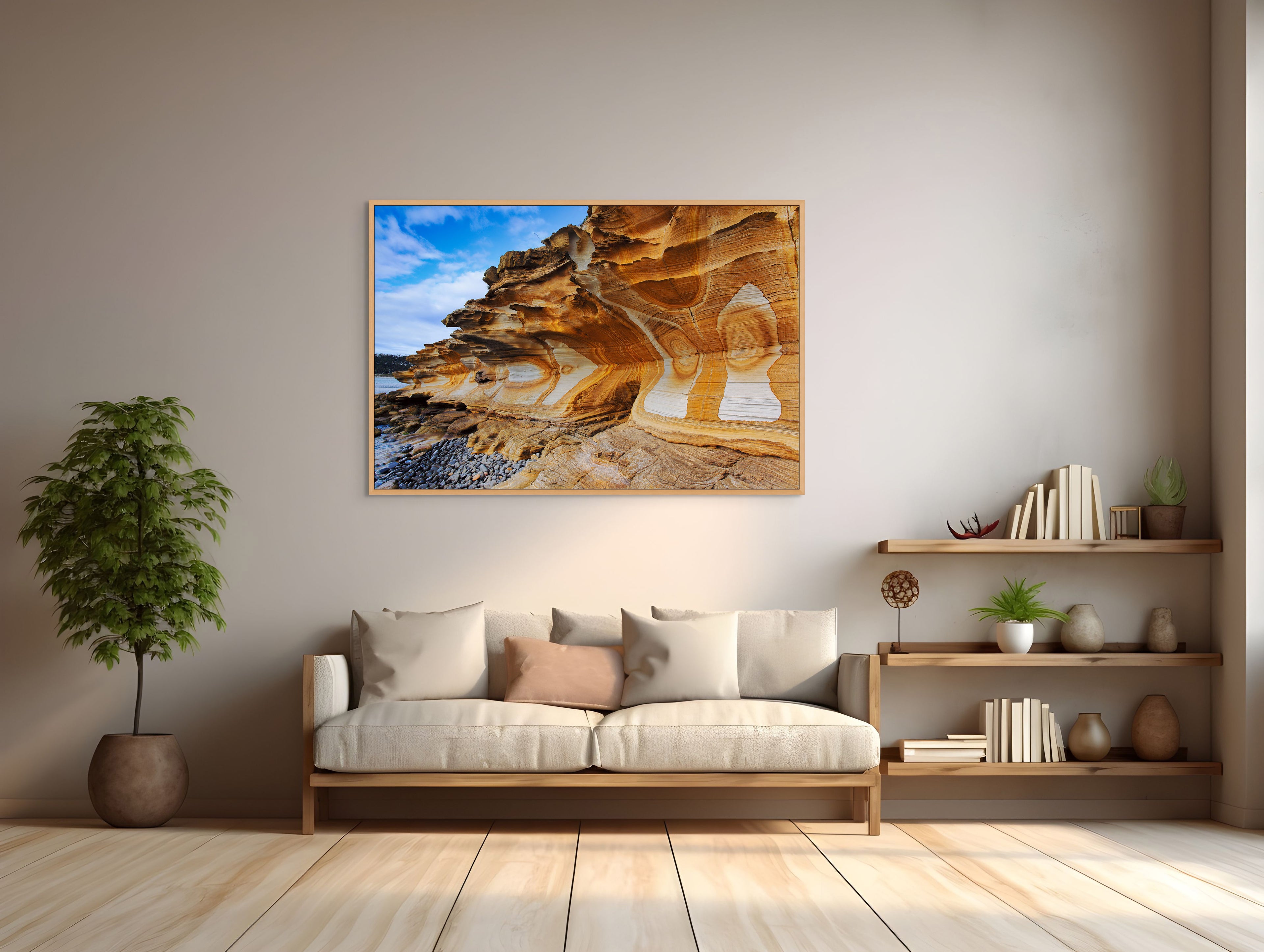 Painted Cliffs, Maria Island National Park by Dennis Harding