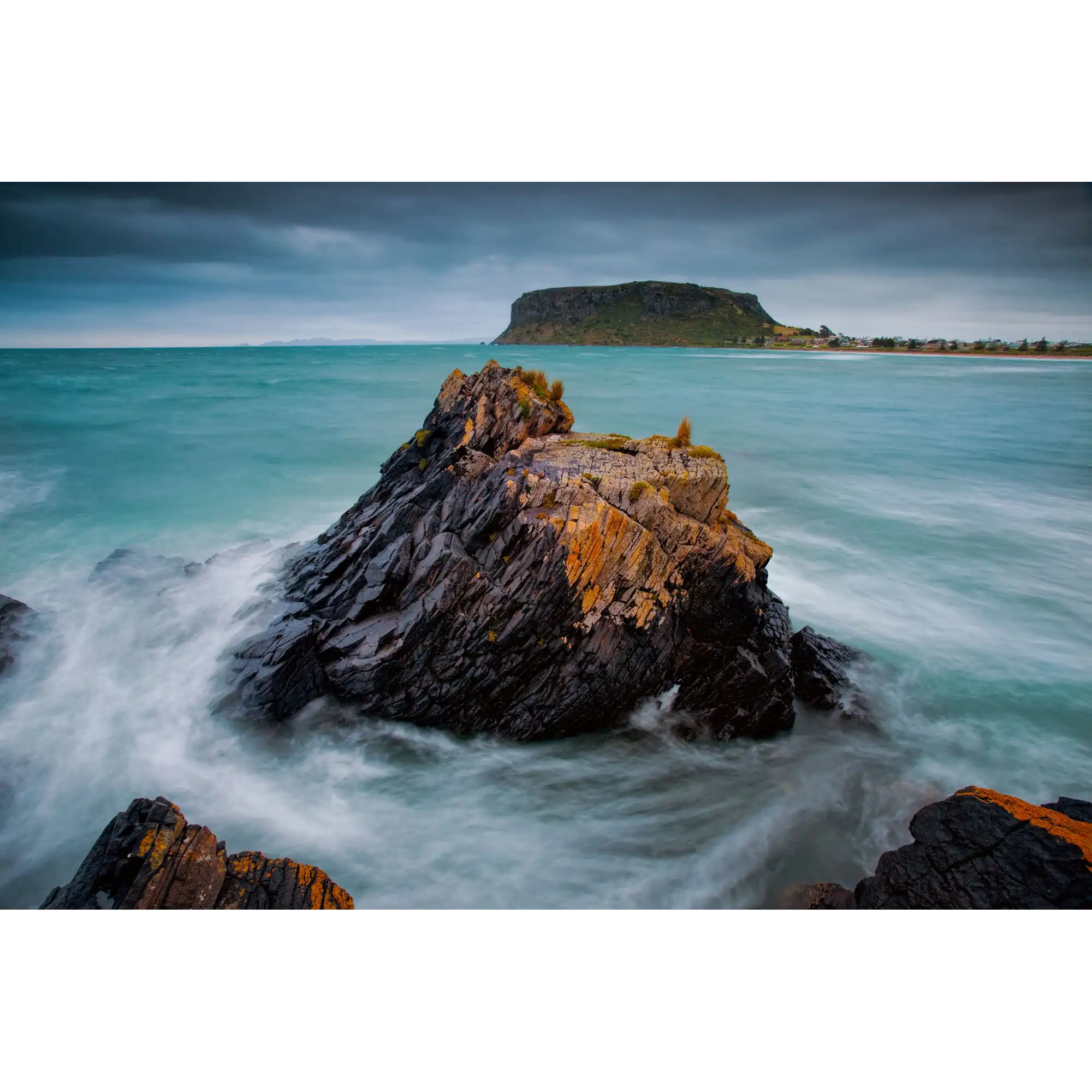 Storm, The Nut, Stanley, Tasmania by Dennis Harding