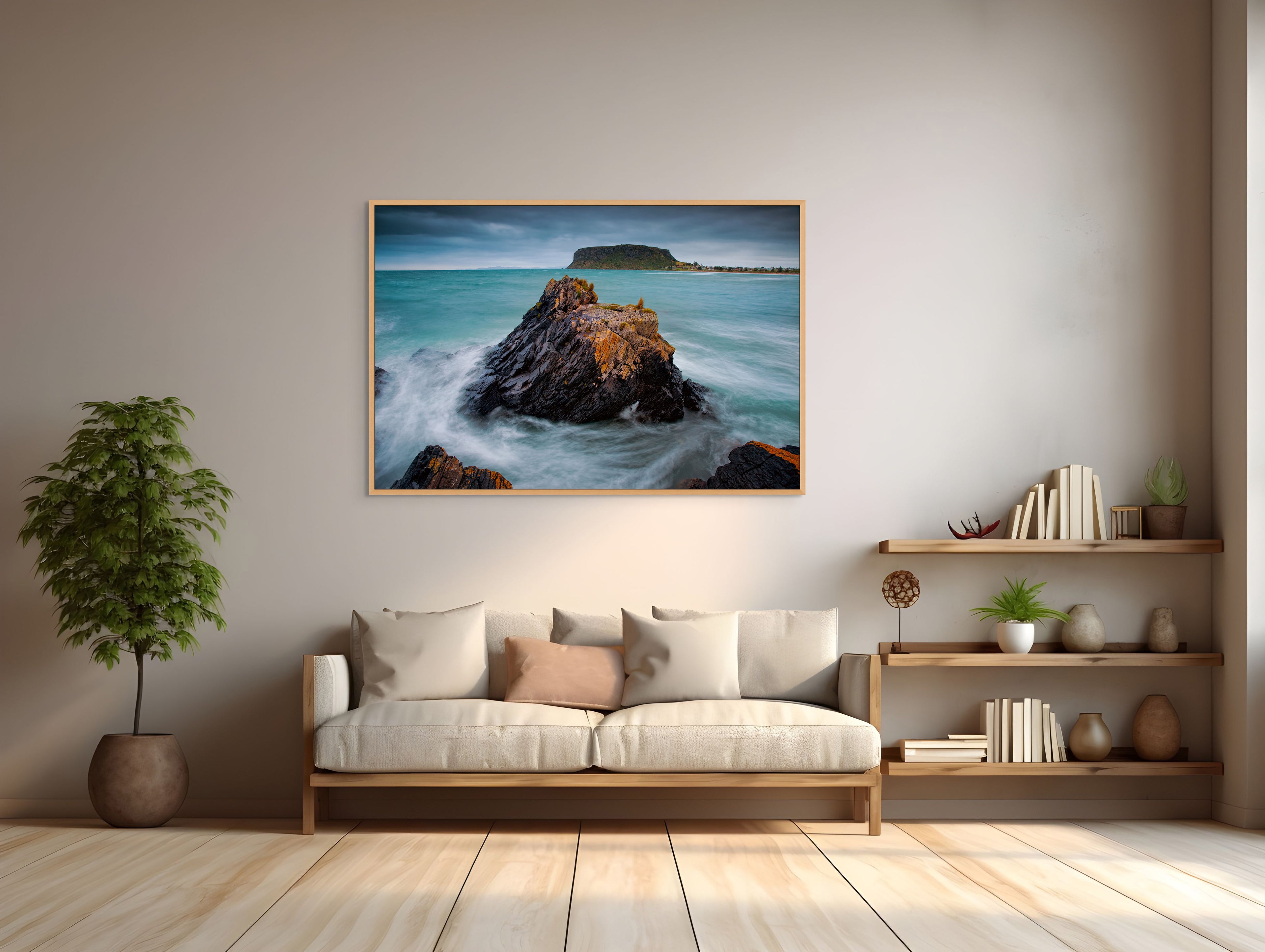 Storm, The Nut, Stanley, Tasmania by Dennis Harding