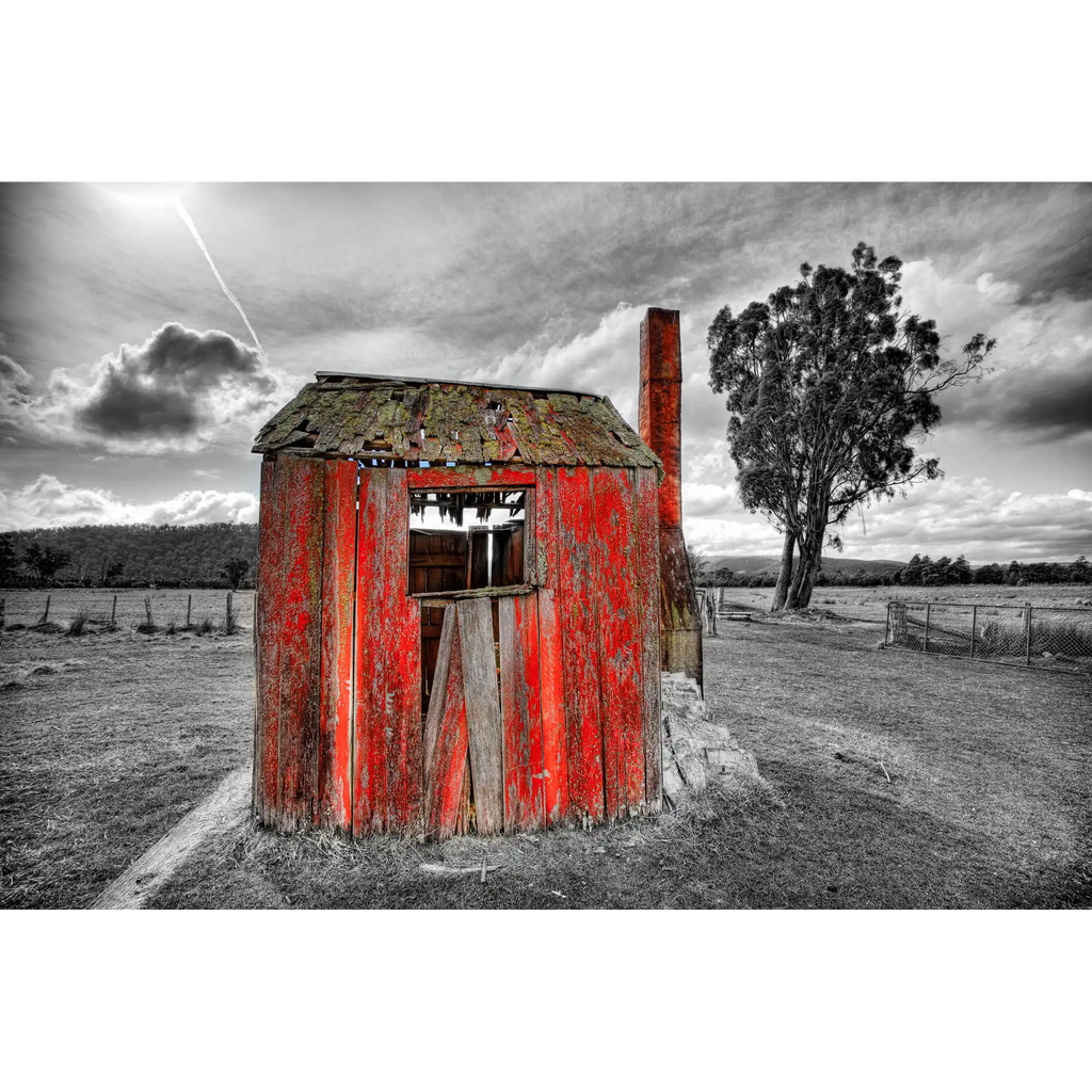 Old hut near Mathinna by Dennis Harding