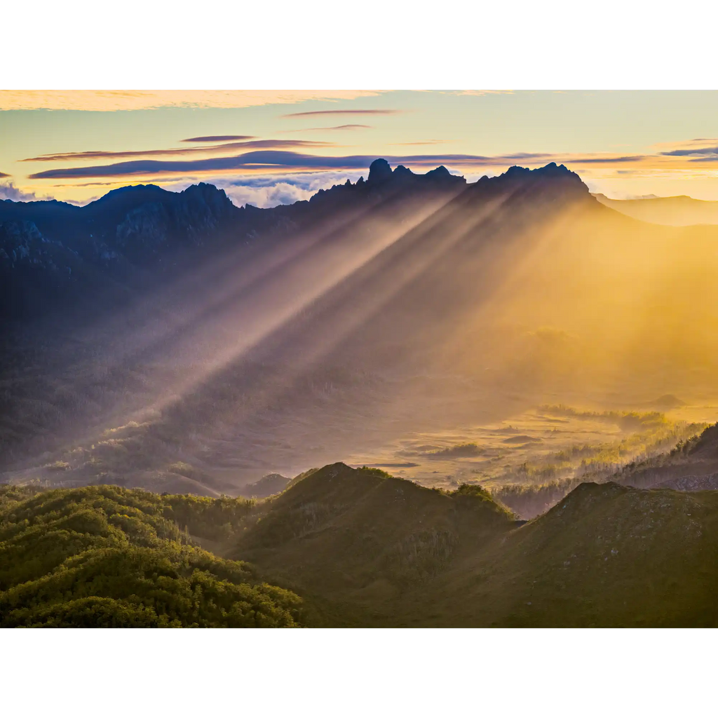 Sunbeams over the Old River  by Martin Hawes