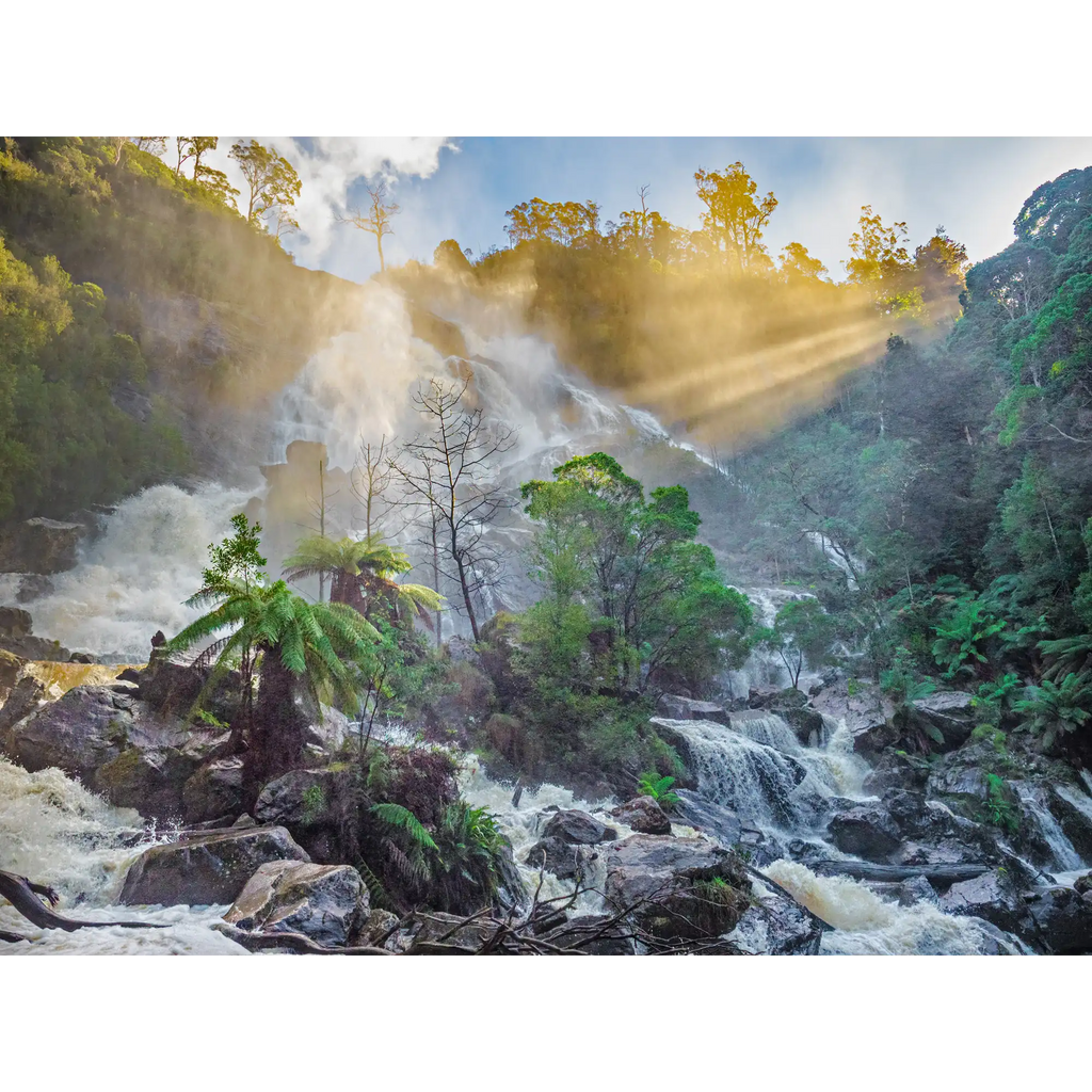 St Columba Falls in flood by Martin Hawes
