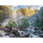 St Columba Falls in flood by Martin Hawes
