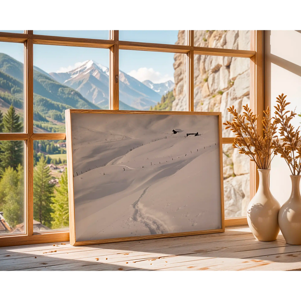 Alpine meadows in winter by Martin Hawes