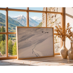 Alpine meadows in winter by Martin Hawes