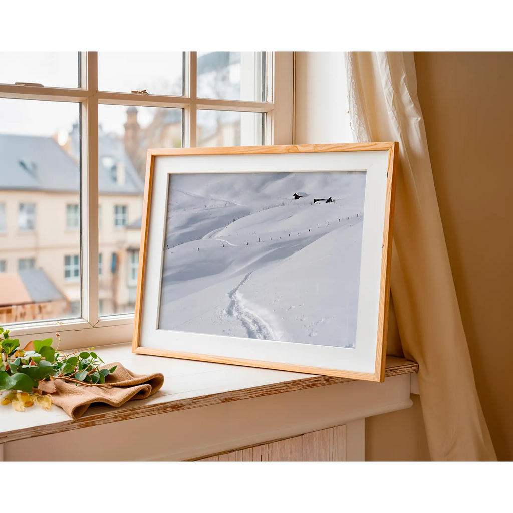Alpine meadows in winter by Martin Hawes
