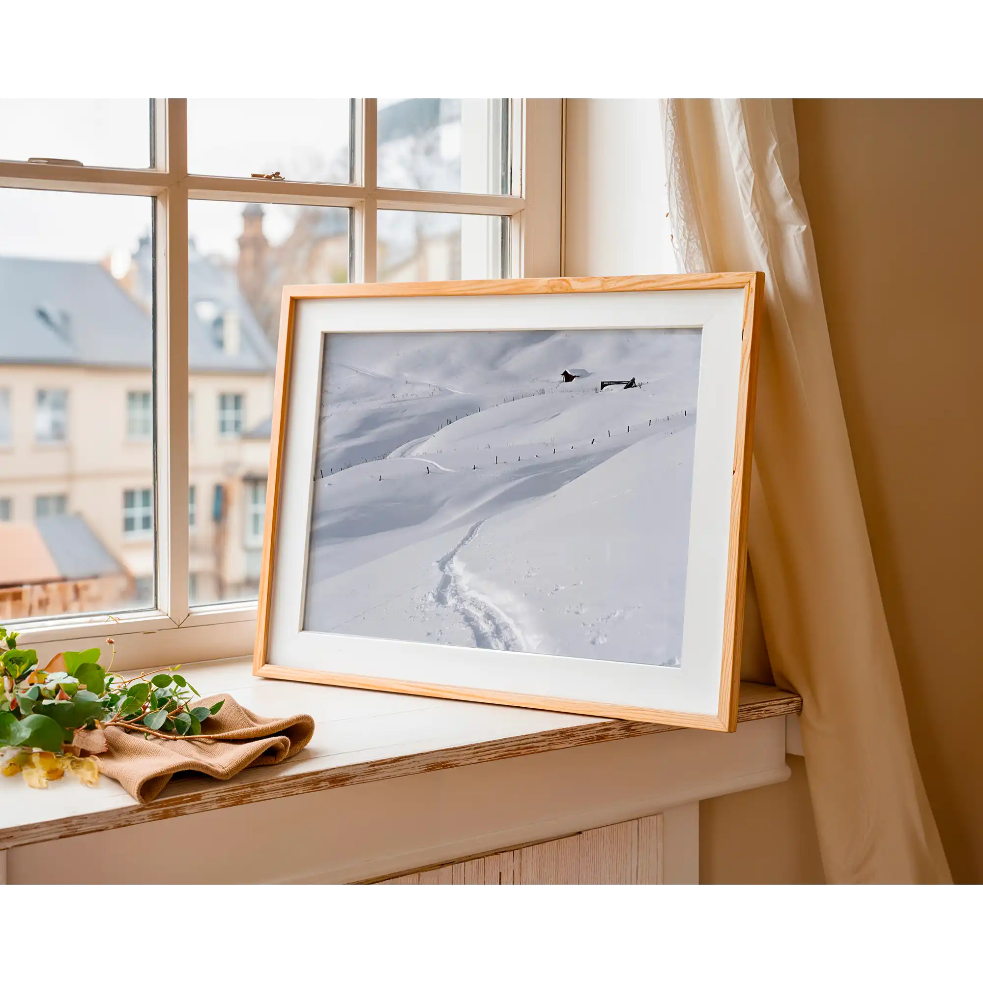 Alpine meadows in winter by Martin Hawes