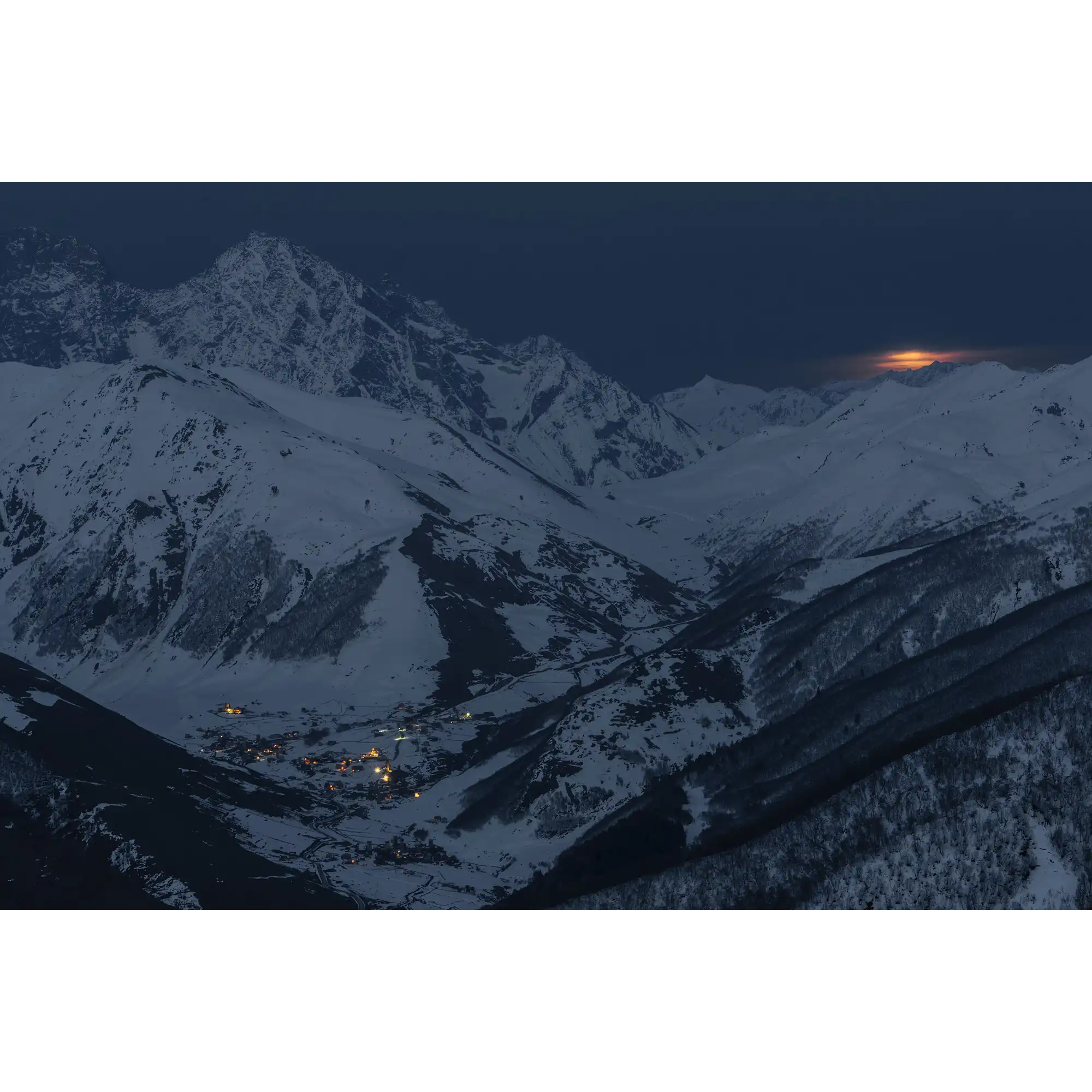 Alpine village by Martin Hawes
