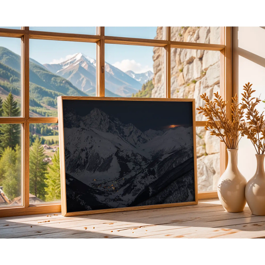 Alpine village by Martin Hawes