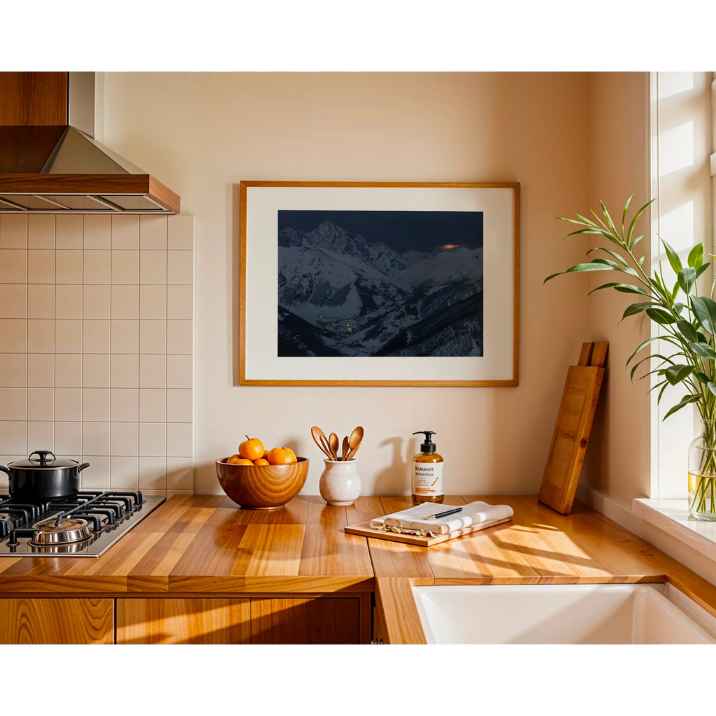 Alpine village by Martin Hawes