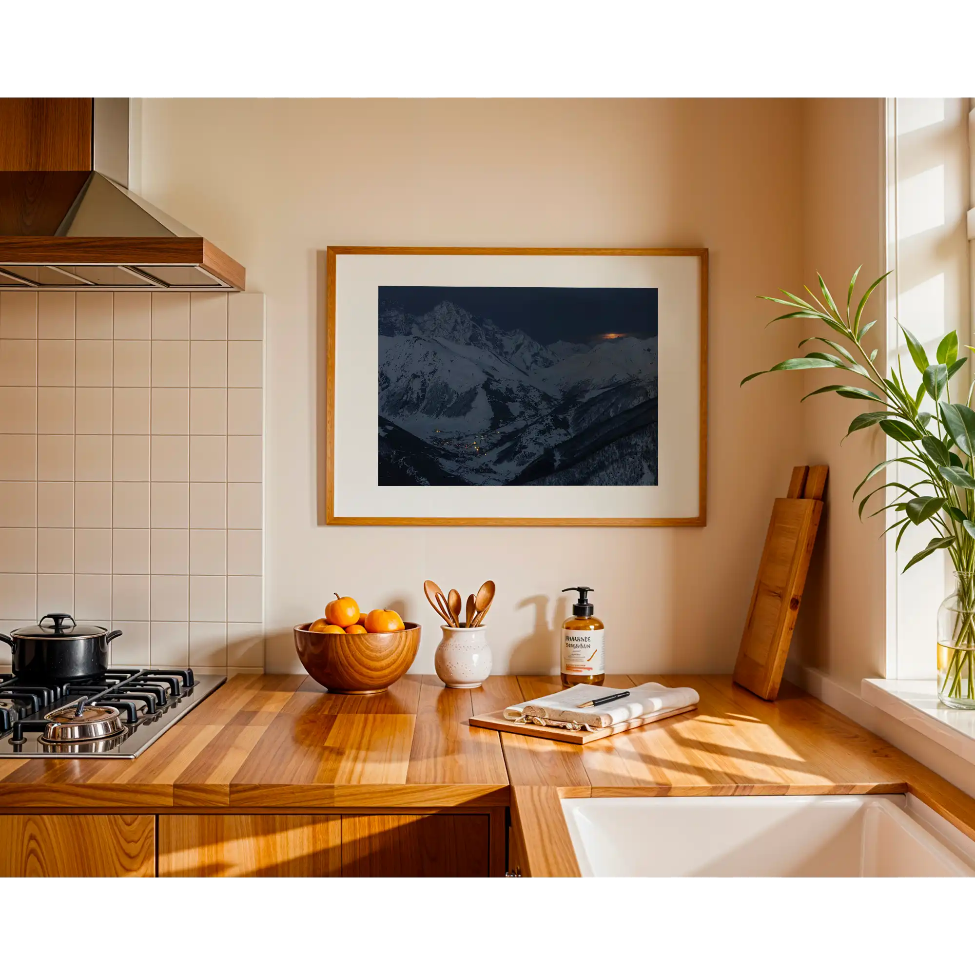 Alpine village by Martin Hawes