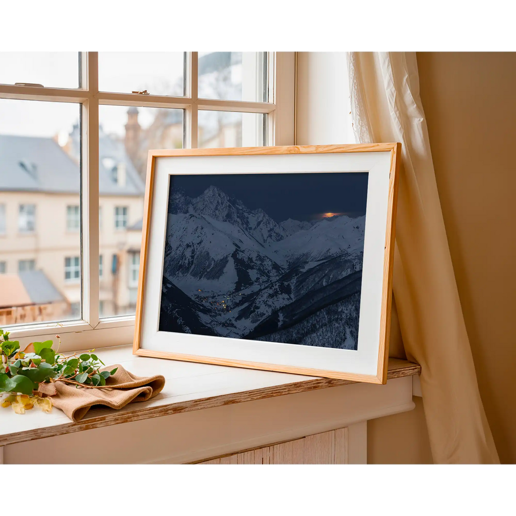 Alpine village by Martin Hawes