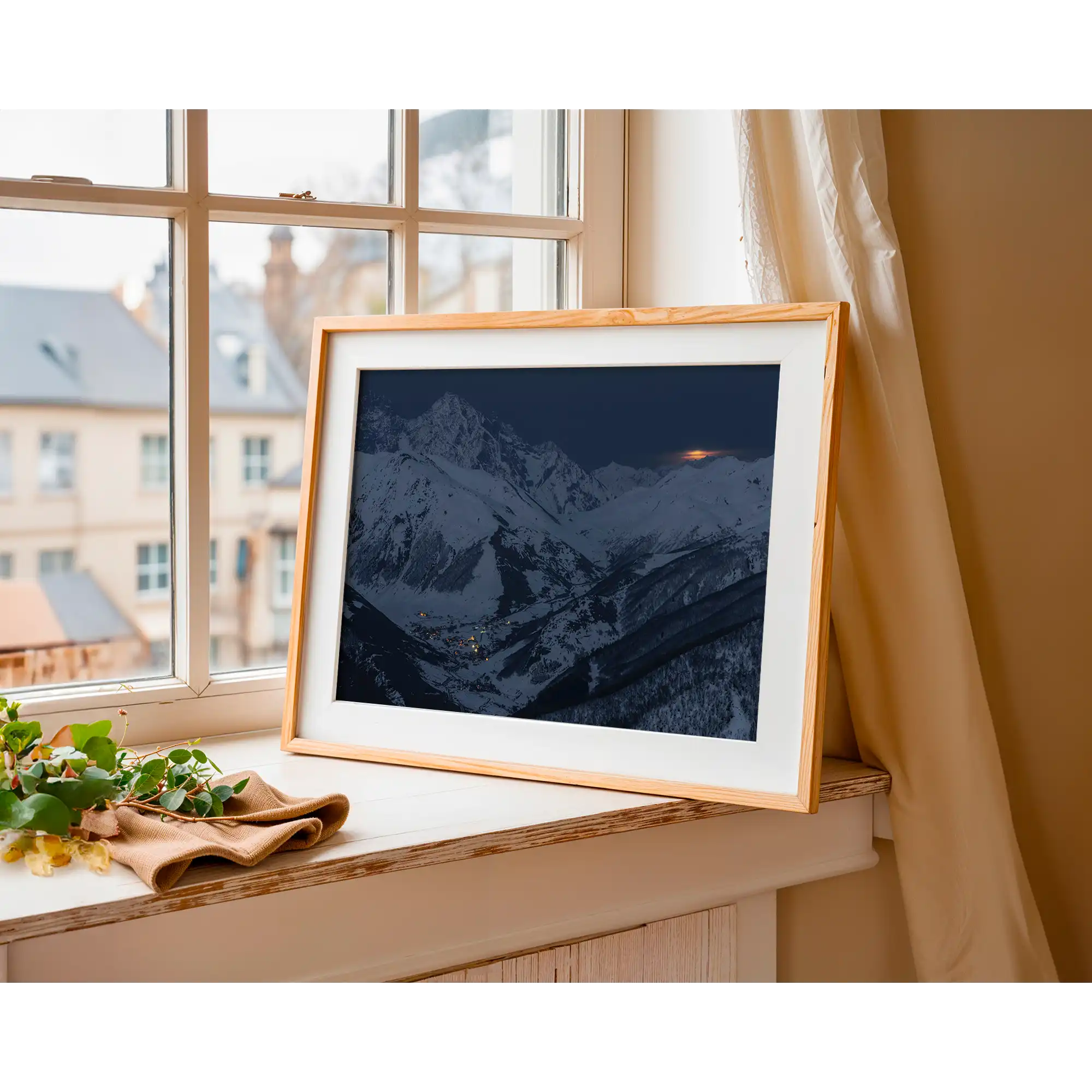 Alpine village by Martin Hawes