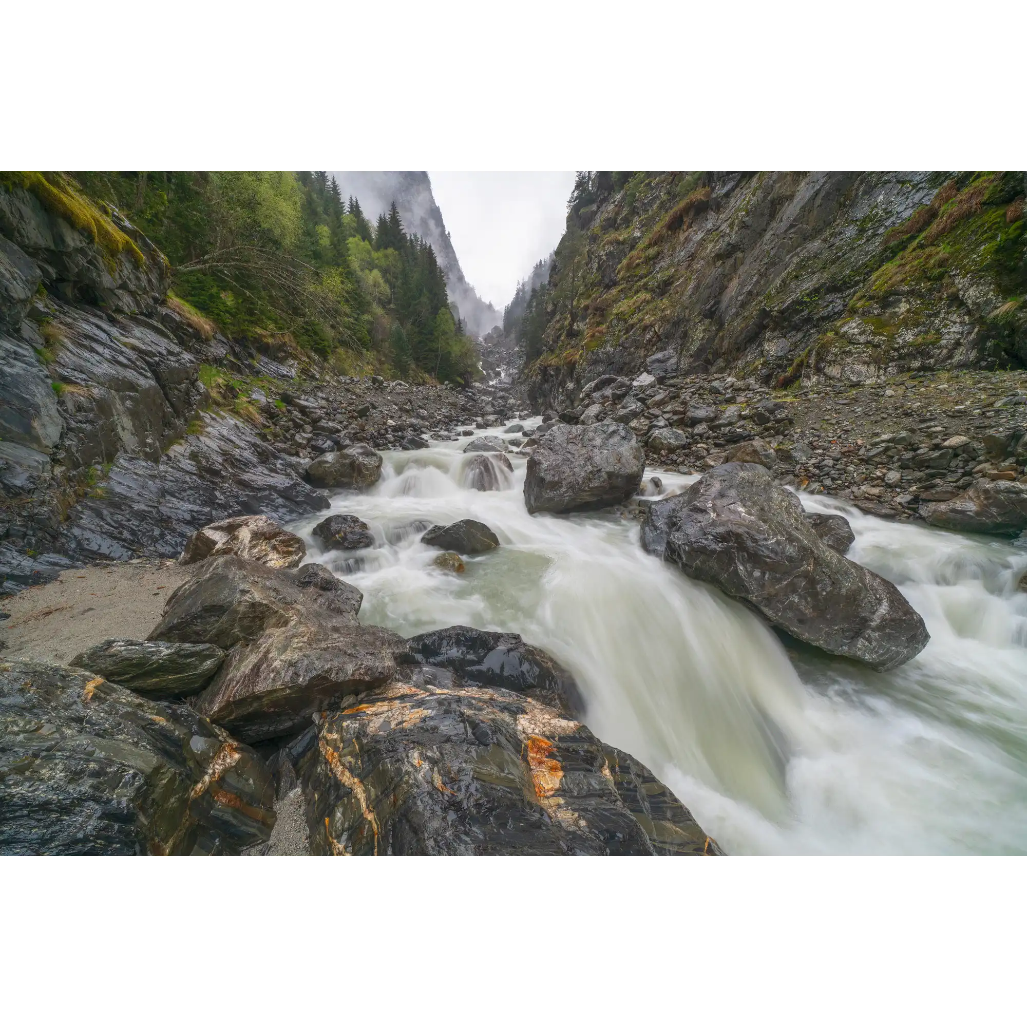 Gorge on the Tviberi River by Martin Hawes