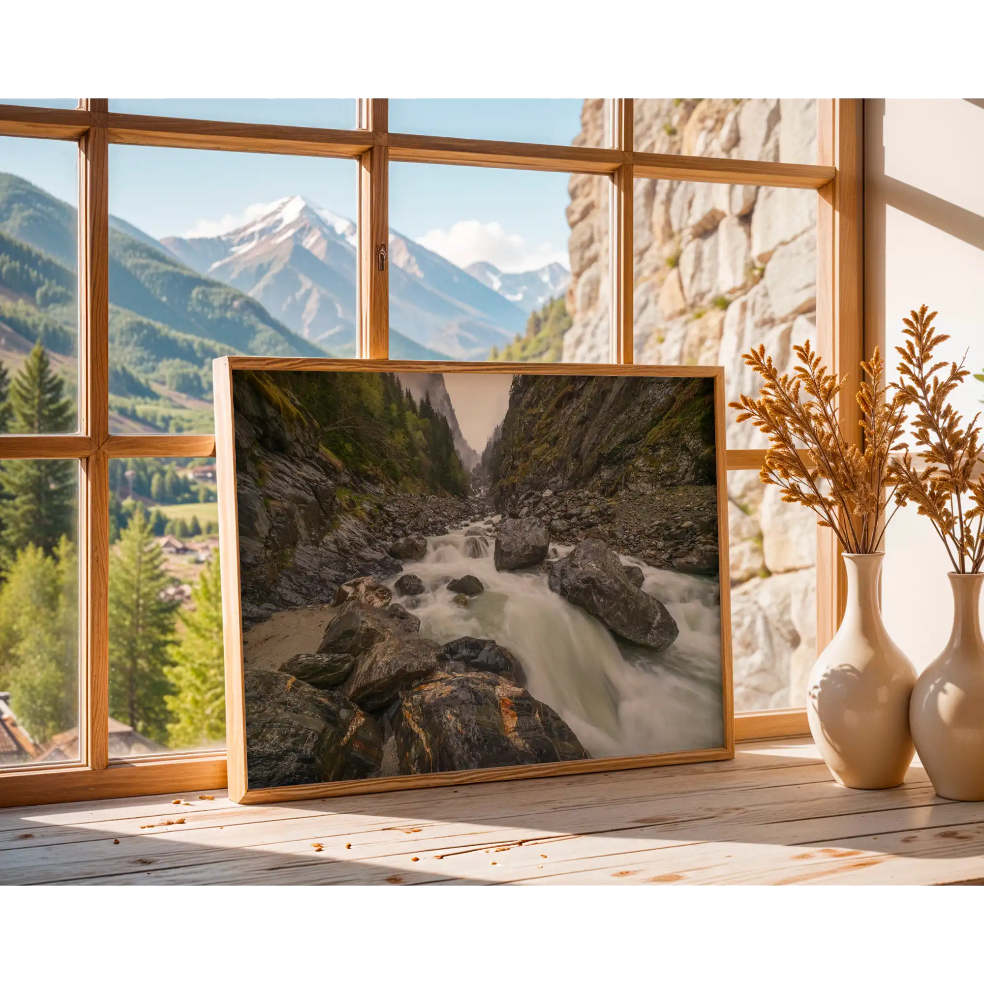 Gorge on the Tviberi River by Martin Hawes