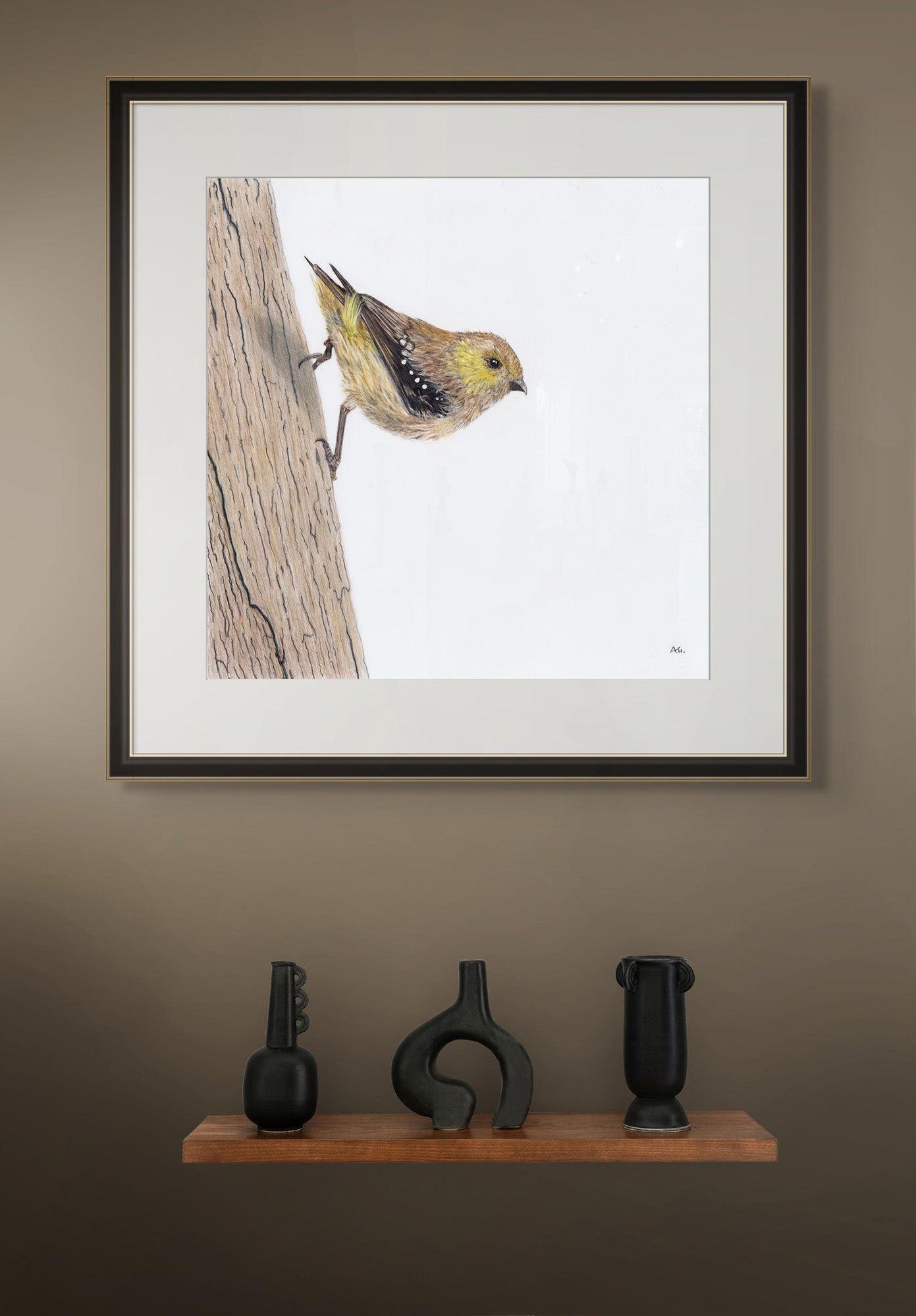 Forty Spotted Pardalote - Hanging by a Thread by Andy Hoggins