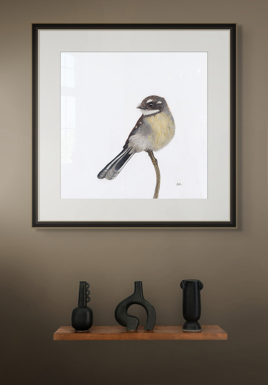 Grey Fantail - A Visit From a Loved One by Andy Hoggins