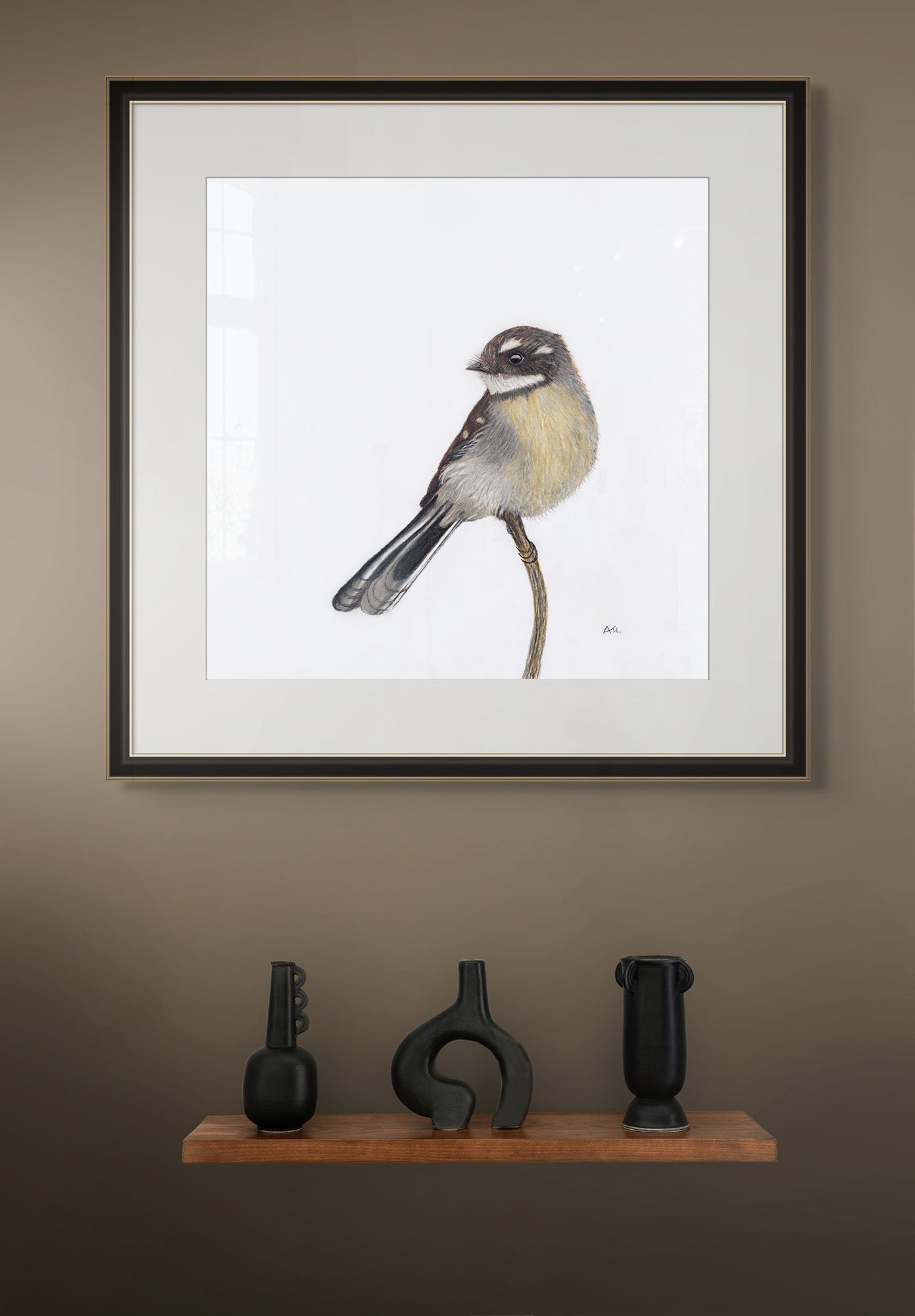 Grey Fantail - A Visit From a Loved One by Andy Hoggins