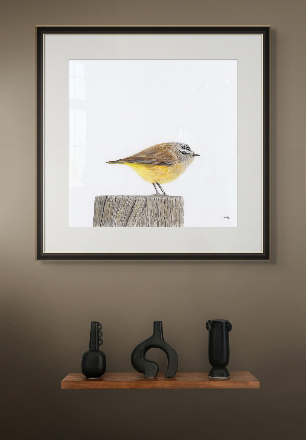 Yellow Rumped Thornbill - Moment of Stillness by Andy Hoggins
