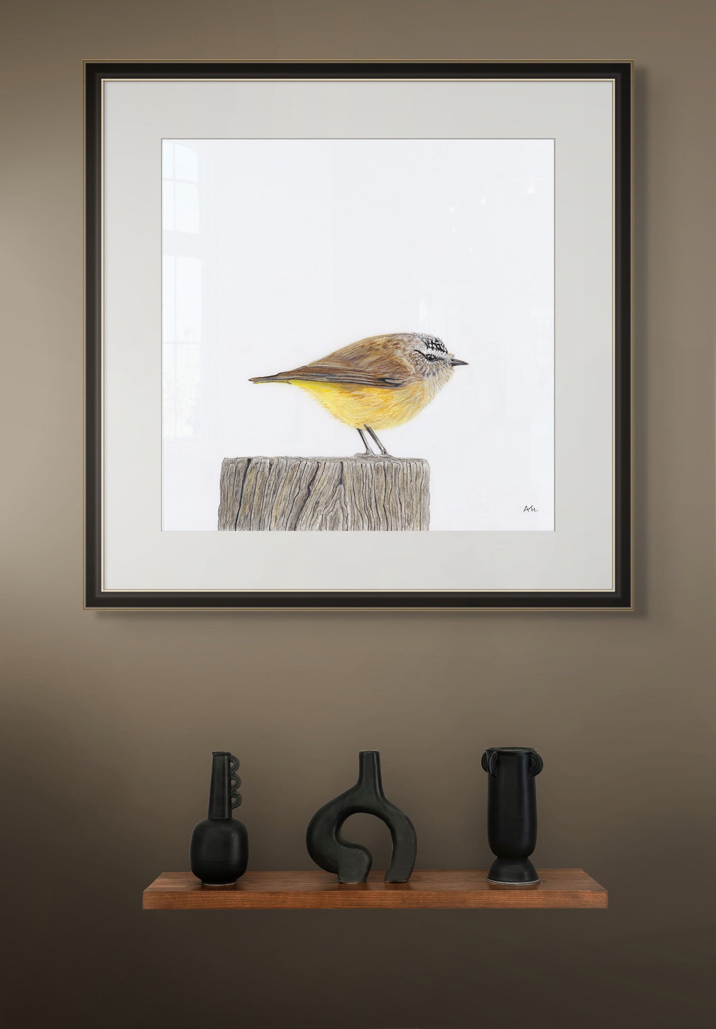 Yellow Rumped Thornbill - Moment of Stillness by Andy Hoggins