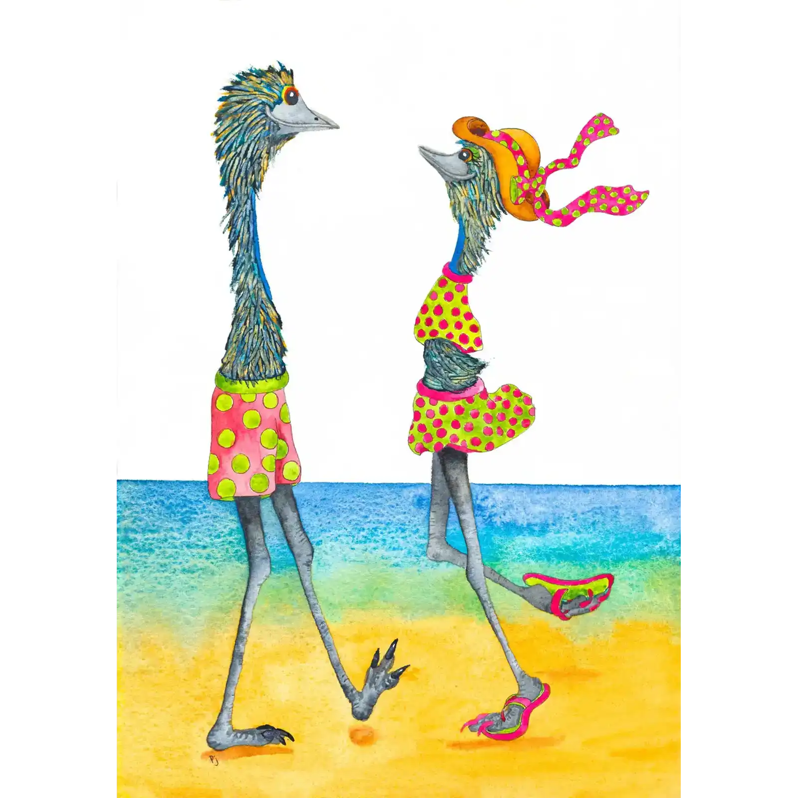 Beach Date by Patricia Hopwood-Wade