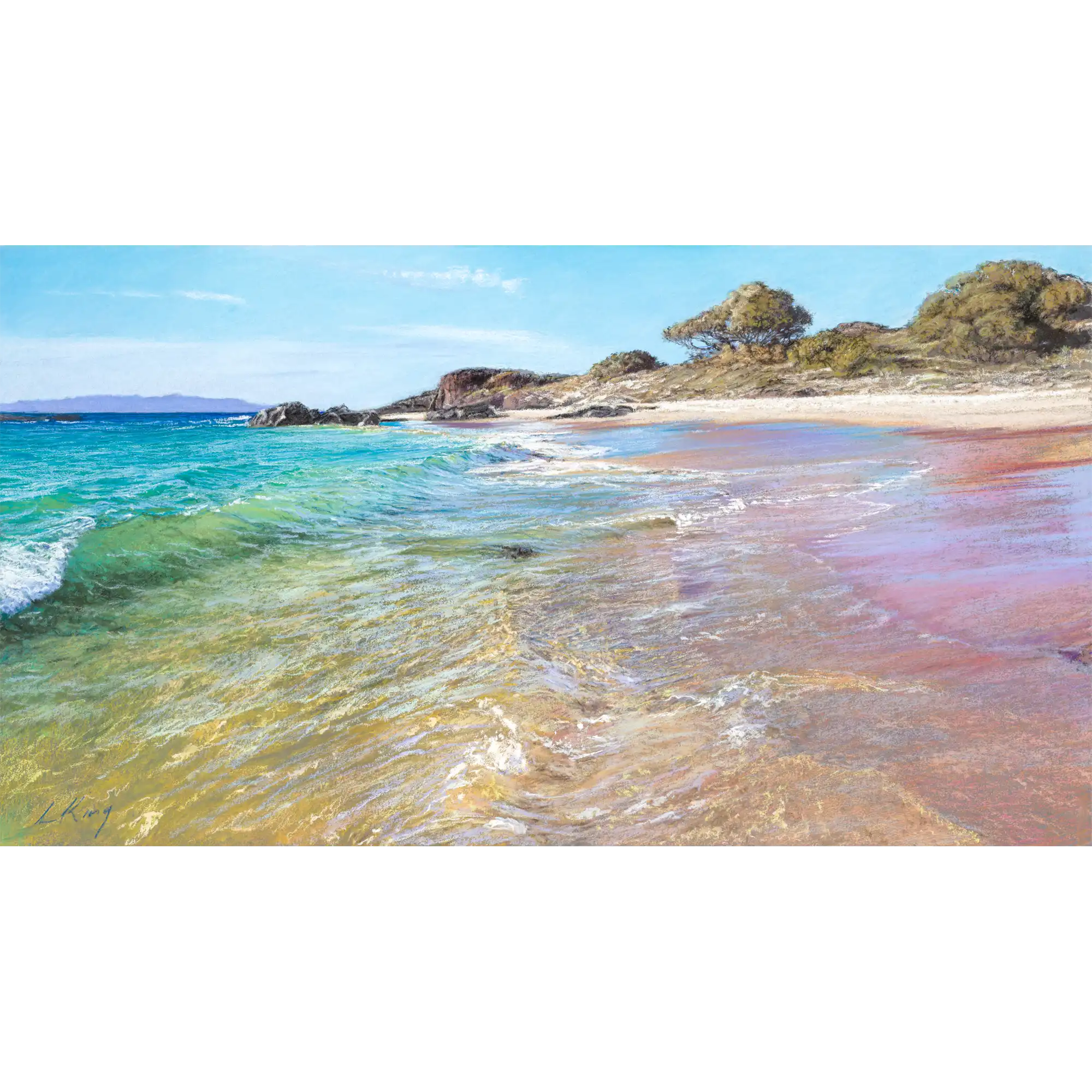 Spiky Beach Pastel by Laurence King