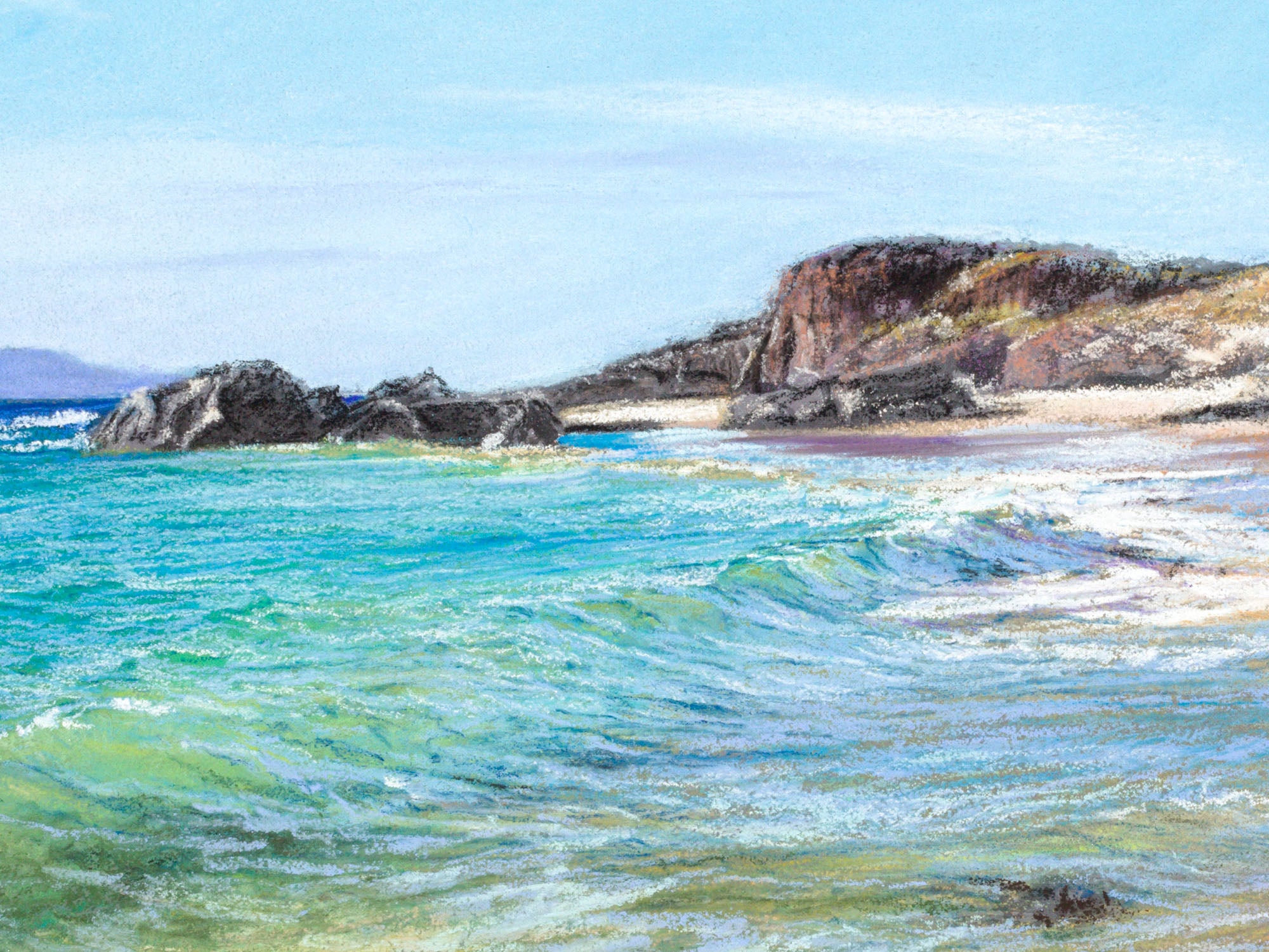 Spiky Beach Pastel by Laurence King