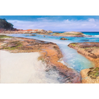 Channel in the Rocks Pastel by Laurence King