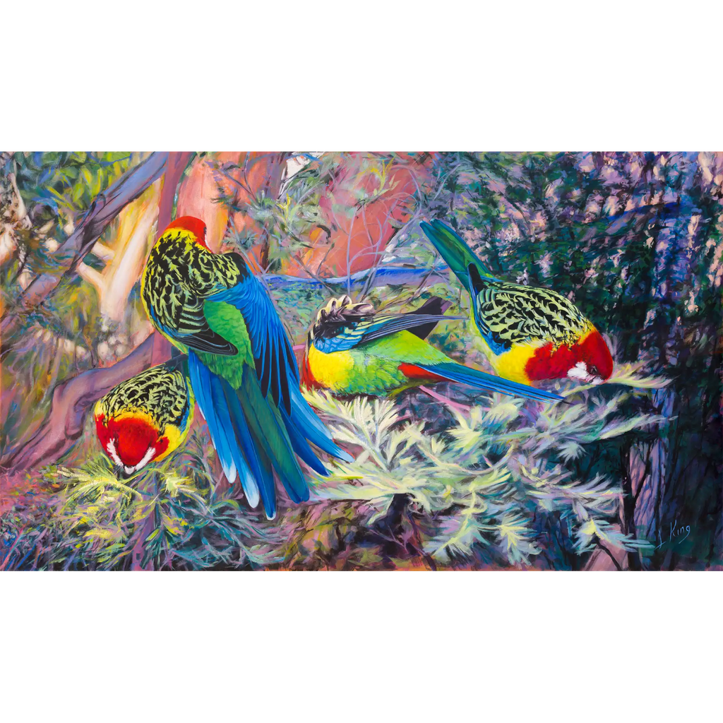 Four Rosellas by Laurence King