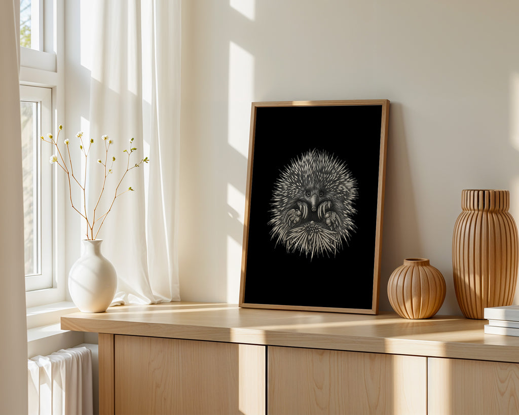 Echidna (Tachyglossus aculeatus) by Rebecca Robinson