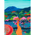 Follow the orange path  - Blue Mountain by Kat Scarlet