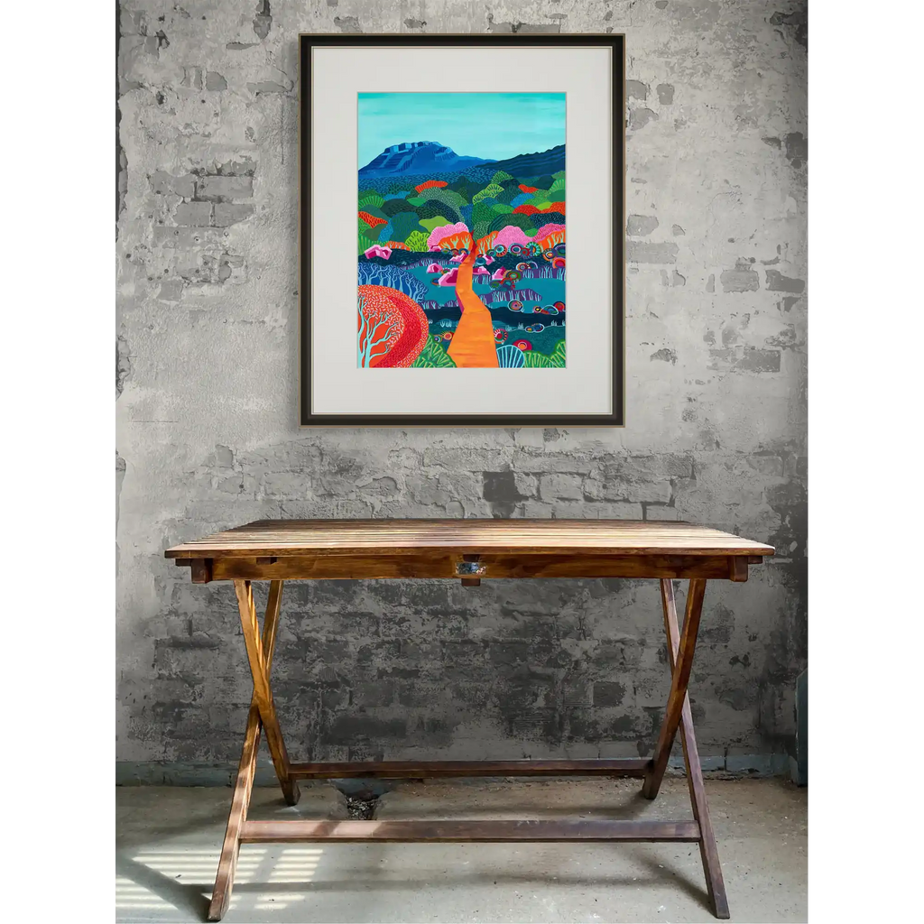 Follow the orange path  - Blue Mountain by Kat Scarlet