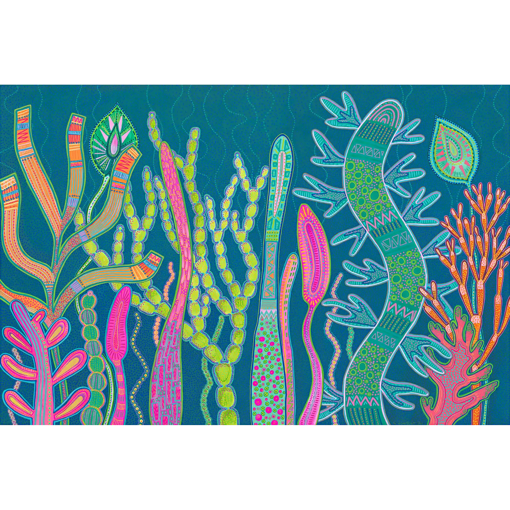 Intertidal Disco Pink by Kat Scarlet