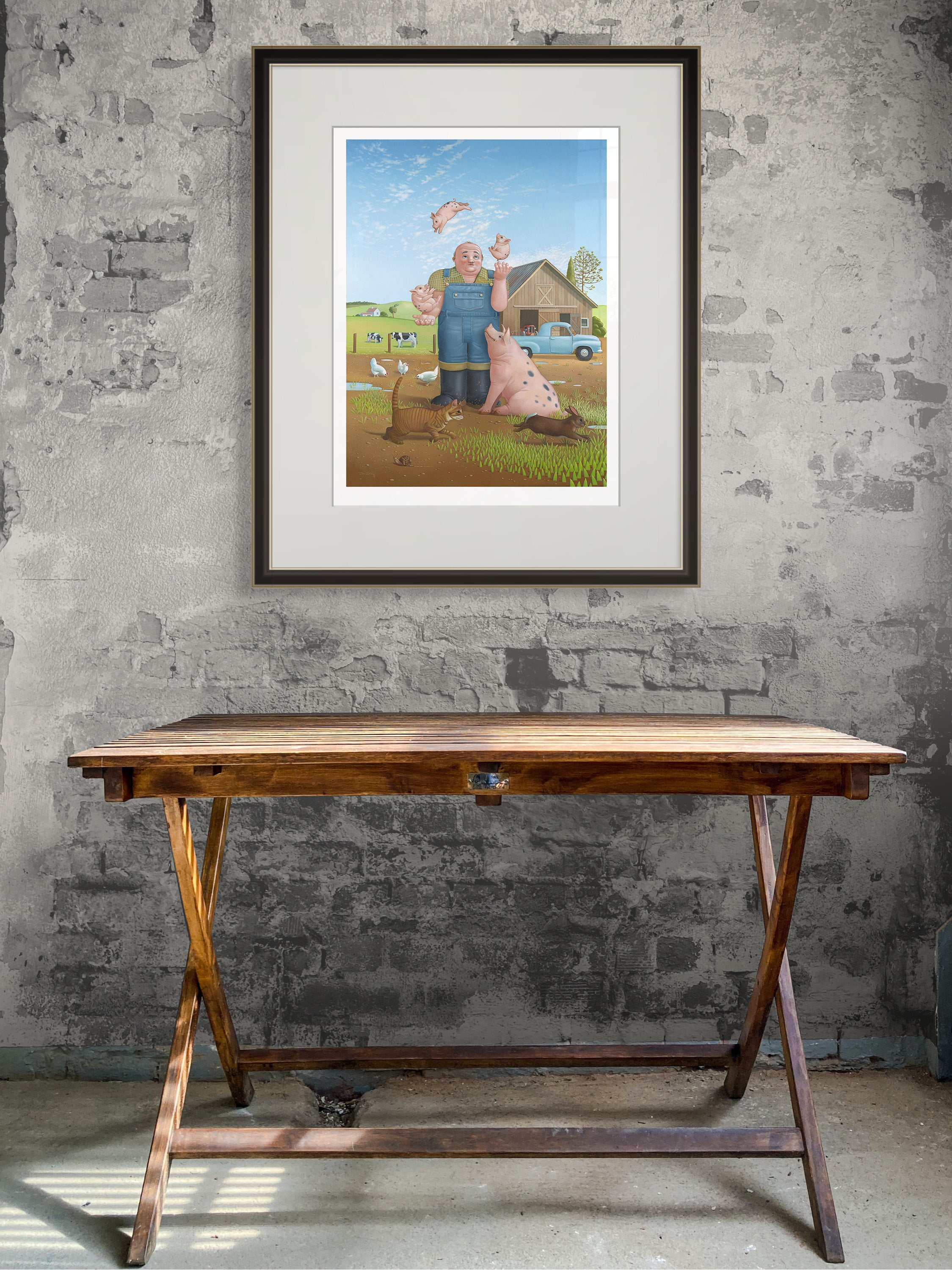 Piglet Juggling by Jim Stagg