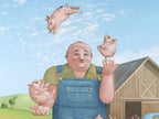 Piglet Juggling by Jim Stagg
