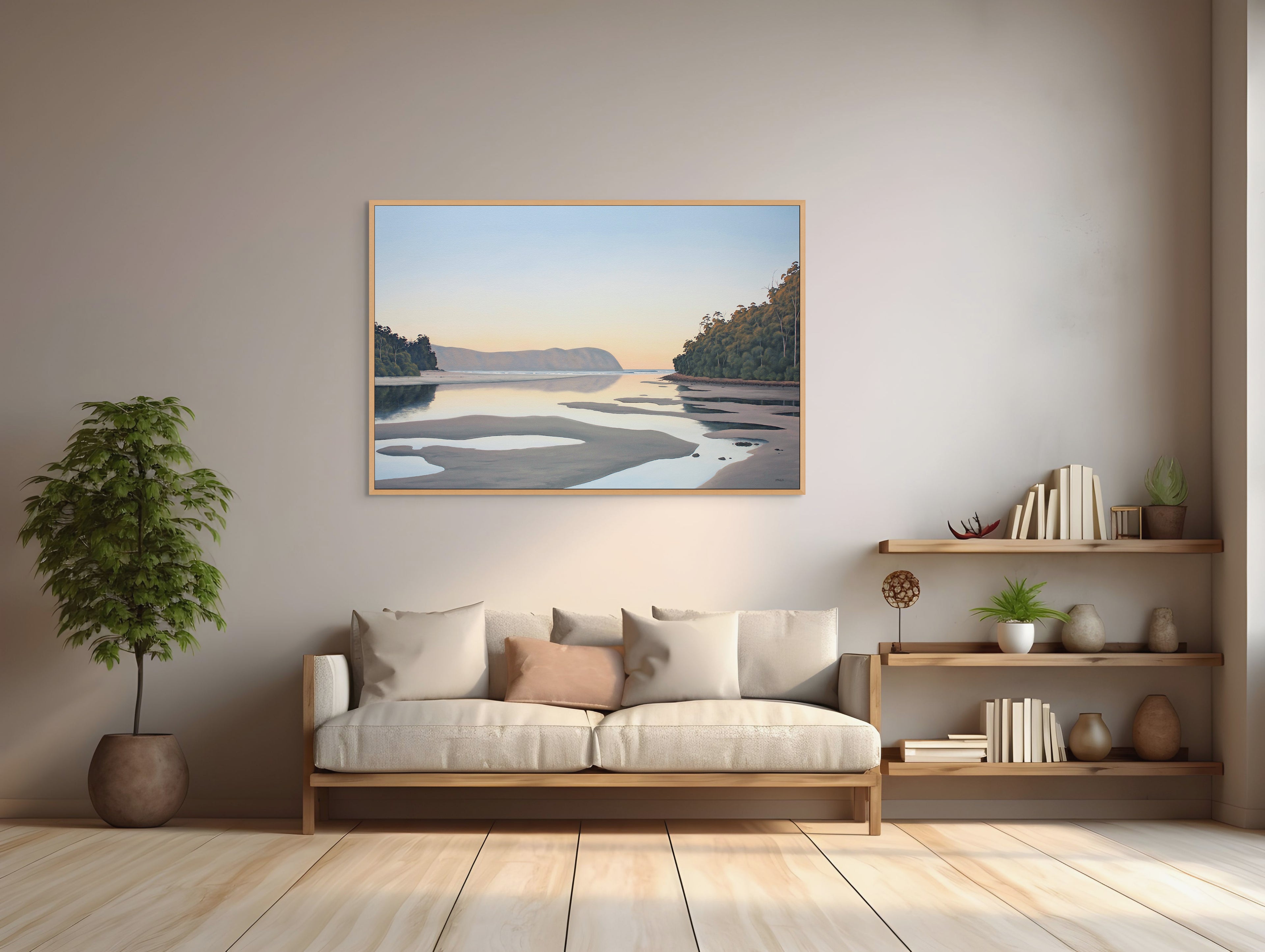 Cloudy Bay Lagoon, Low Tide by Richard Stanley