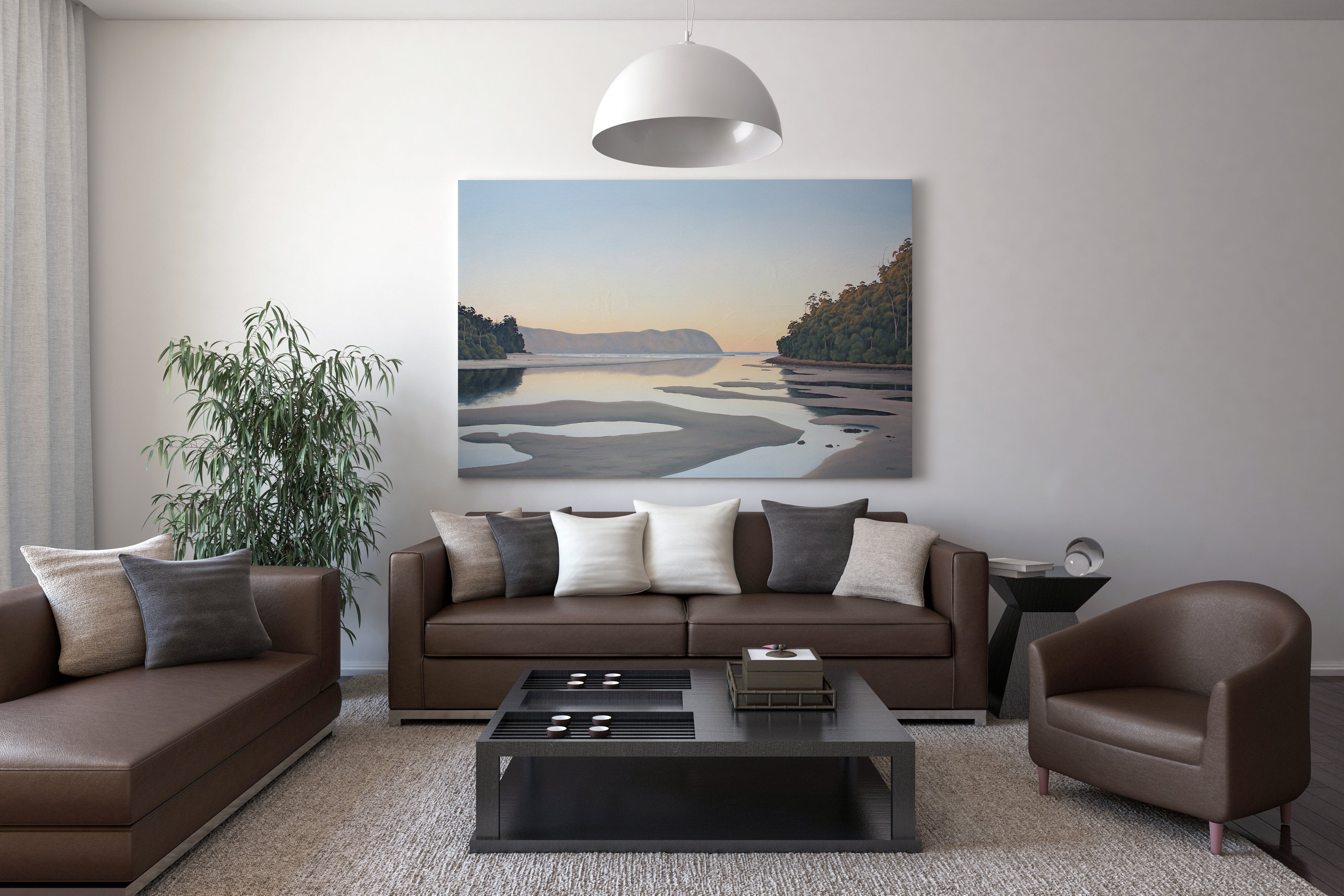 Cloudy Bay Lagoon, Low Tide by Richard Stanley