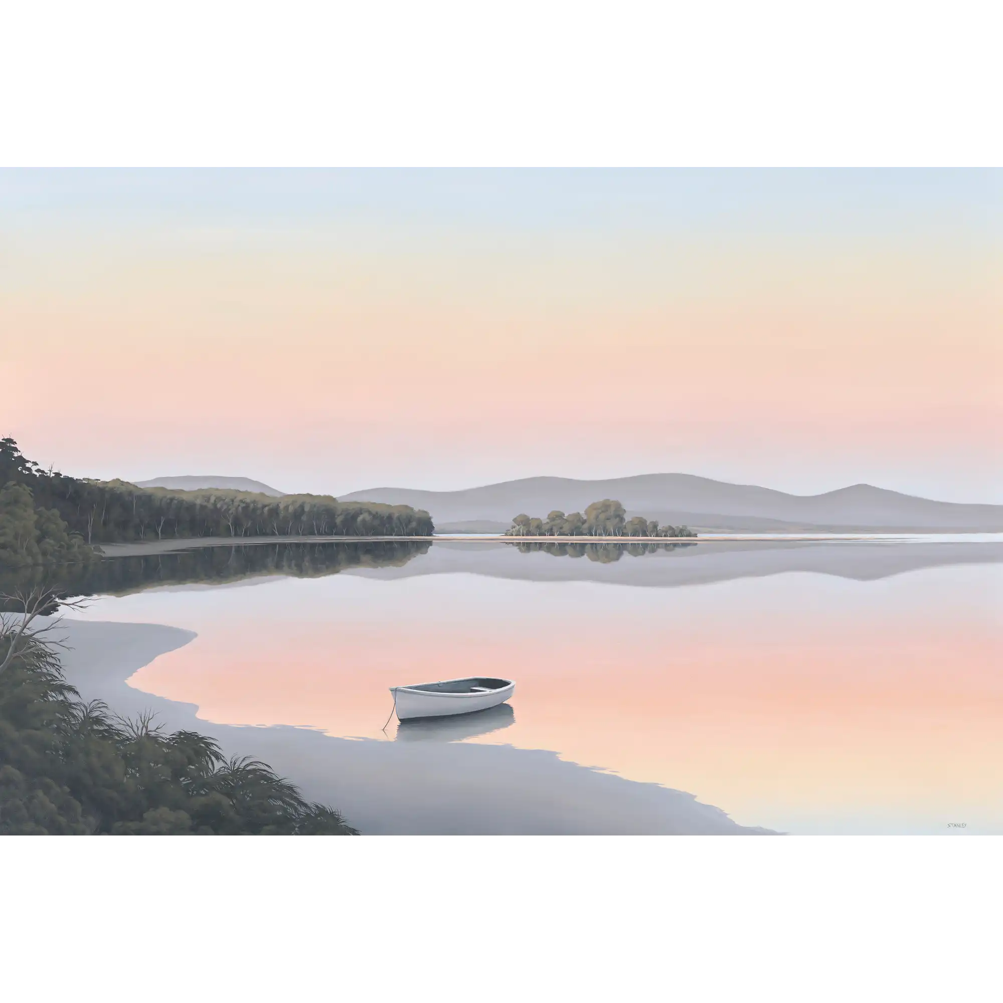 North Cloudy Bay Lagoon, Bruny Island by Richard Stanley