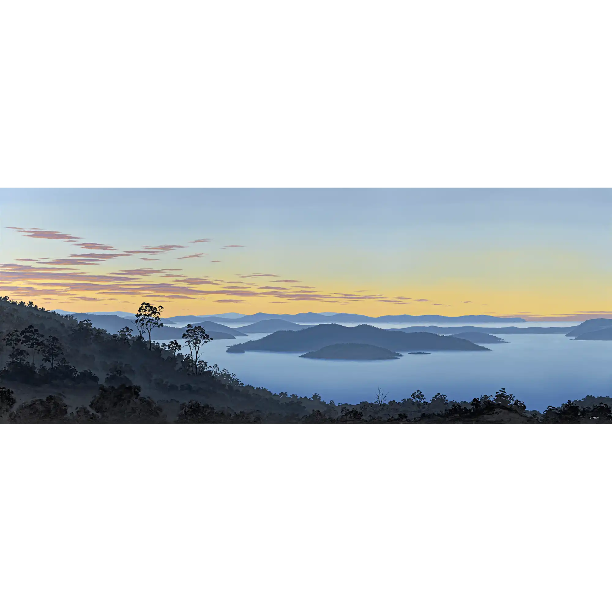 Bruny Island from Woodbridge Hill II  by Richard Stanley