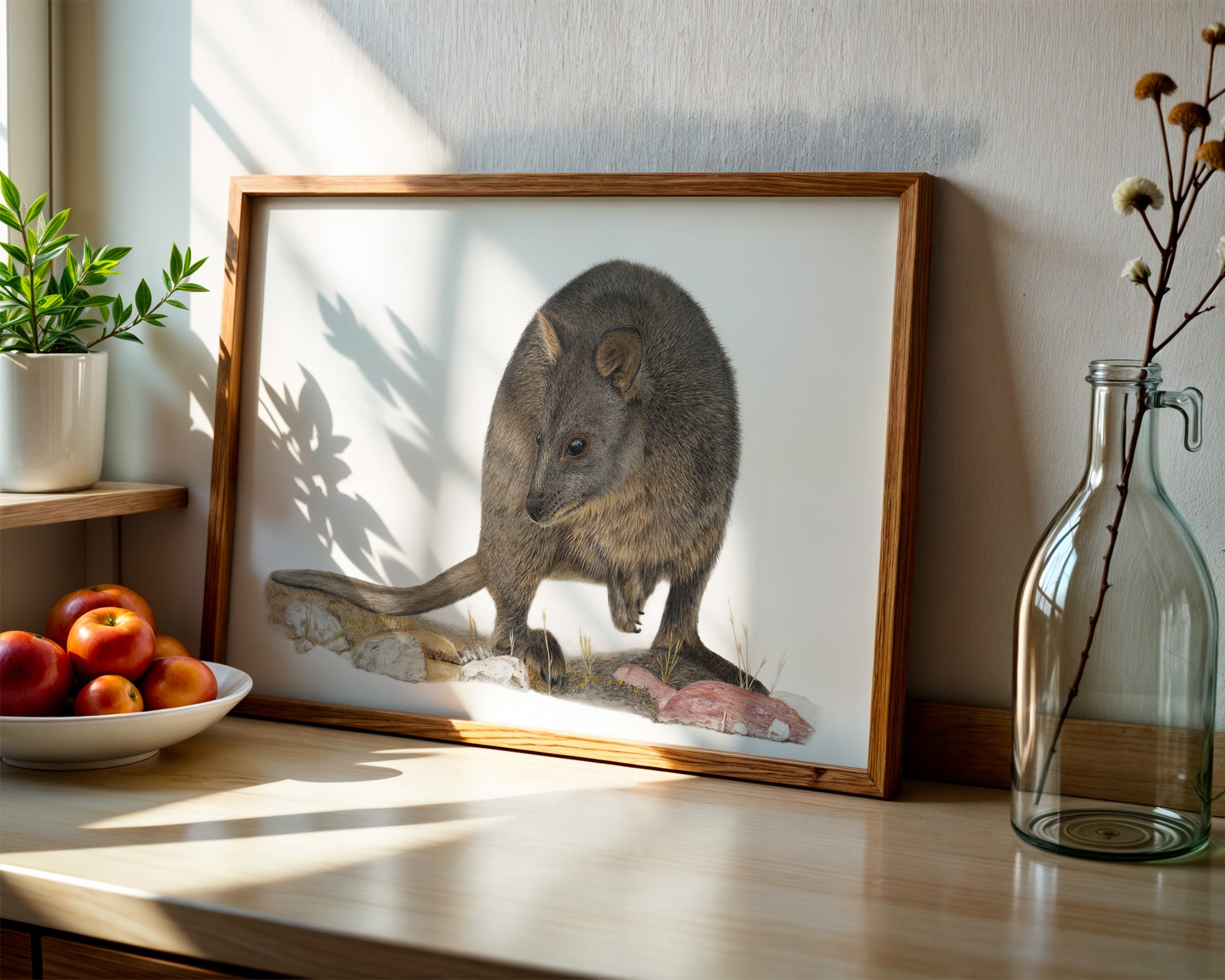 Pademelon "Foraging" by Tasha Waller